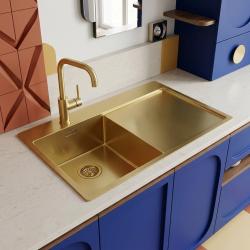 pure-sink-exclusivo-small-gold-sink-with-drainer-78x52-cm